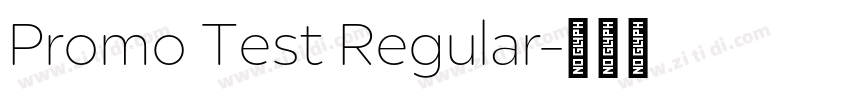 Promo Test Regular字体转换